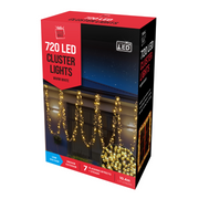 Ronis 720 LED Cluster Lights Warm White