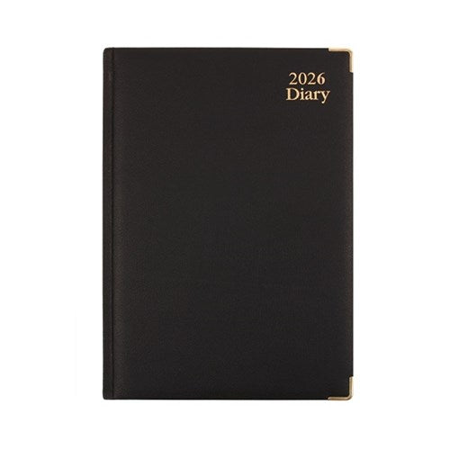 2026 A4 black weekly diary