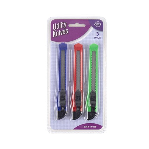 Safety utility knives 3 pack