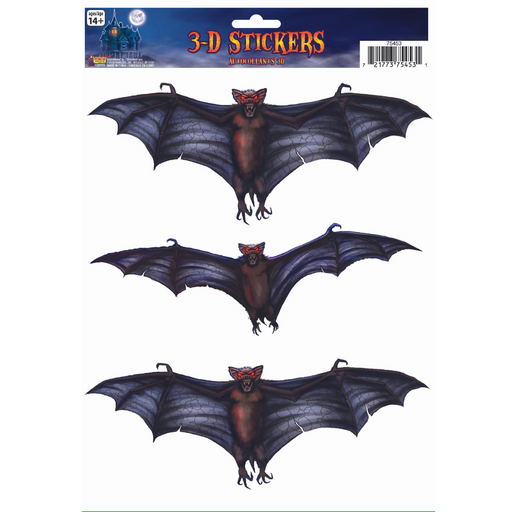 3D Window Bat Sticker