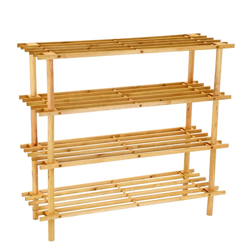 Shoe Rack 4 Tier 74X26X70Cm Wooden *Fsc100% Scs-Coc-009941 image 2