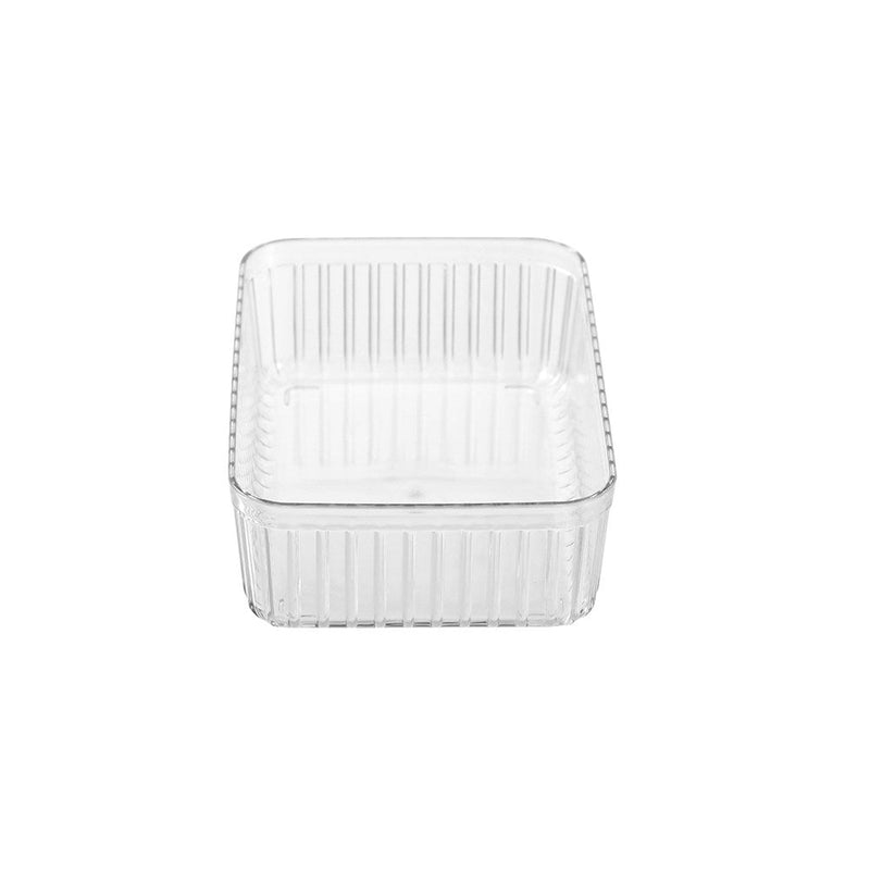 Crystal Ribbed Tray 22X15X6.5Cm image 2