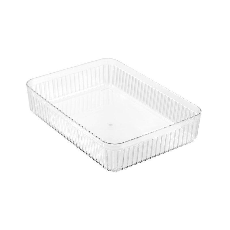 Crystal Ribbed Tray 32X23X7Cm image 3