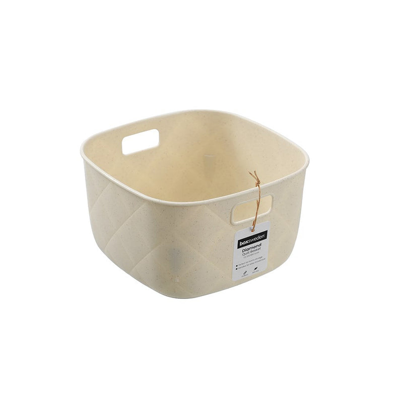 Diamond Quilt Basket 19.5X19X11Cm 2 Asstd image 6