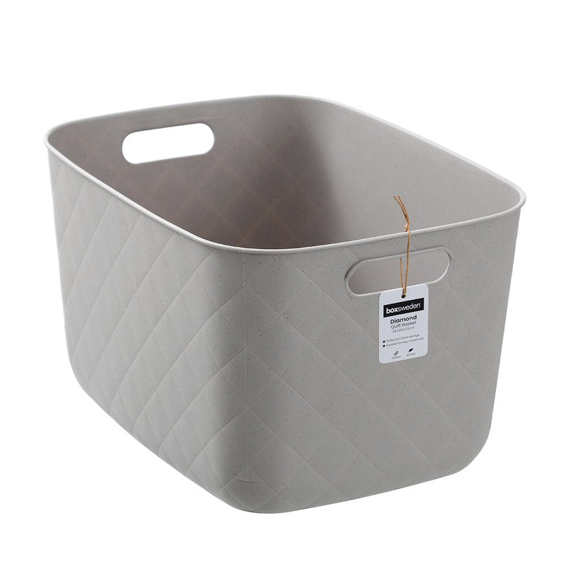 Diamond Quilted Basket L 38X28X22Cm image 3