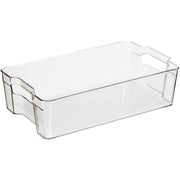 Long clear handled bin 37x21.5x9.5 cm