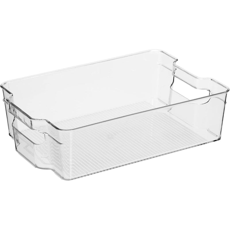 Low profile handled bin 32x21.5x9 cm