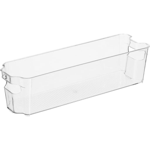 Slim handled storage bin 37x11x9.5 cm