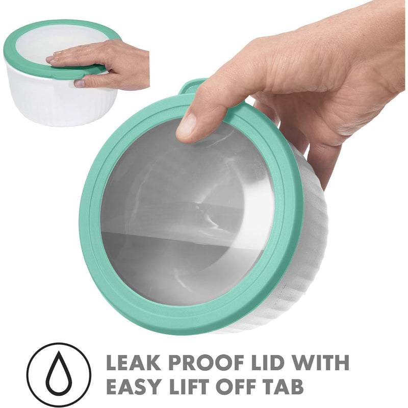 Oggi Prep & Serve Bowl w/lidWhite 568ml OGGI