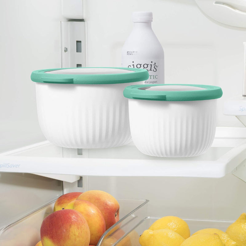 Oggi Prep & Serve Bowl w/lidWhite 568ml OGGI