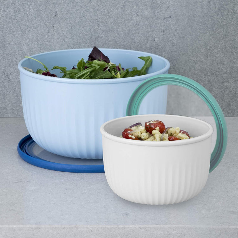 Oggi Prep & Serve Bowl w/lidWhite 568ml OGGI