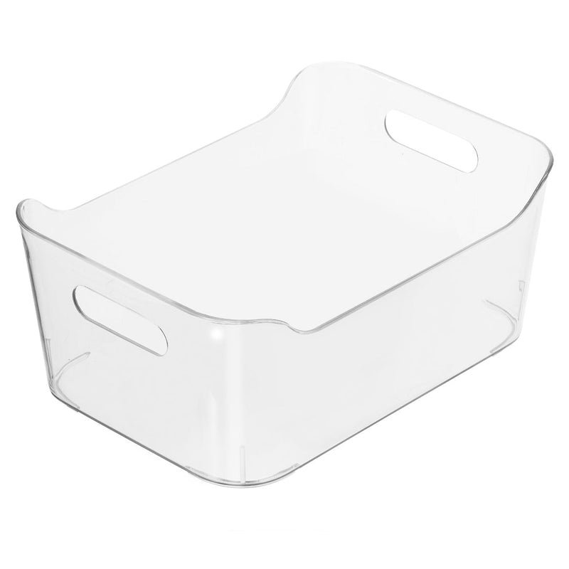 Clear handled storage bin 33x23x15 cm
