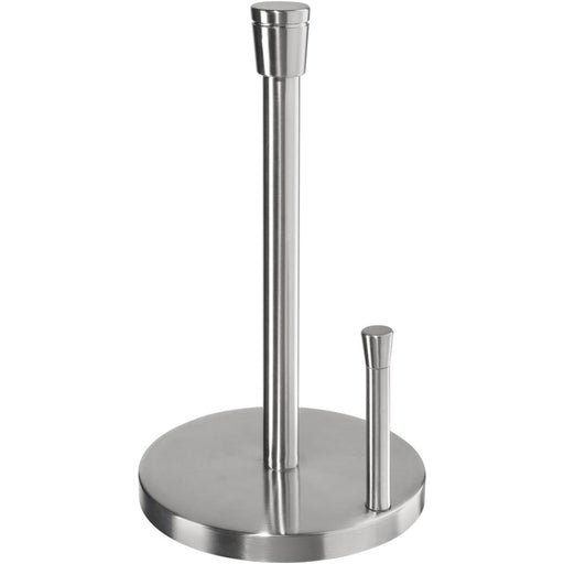 Stainless steel paper towel holder with tear bar