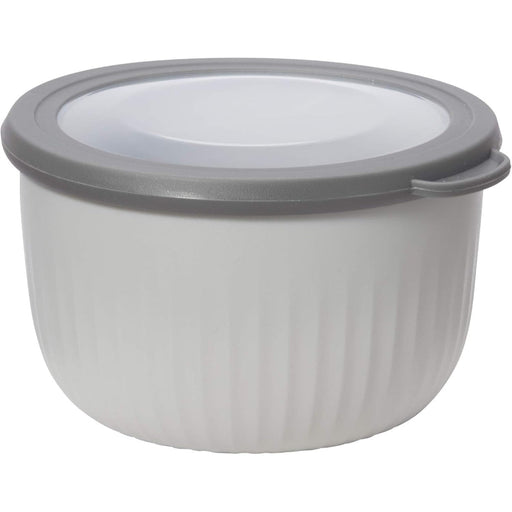 OGGI 1.3 L grey prep and serve bowl with lid