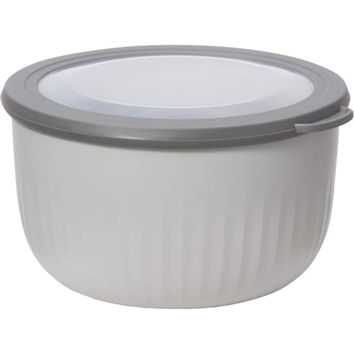 OGGI 2.5 L grey prep and serve bowl with lid