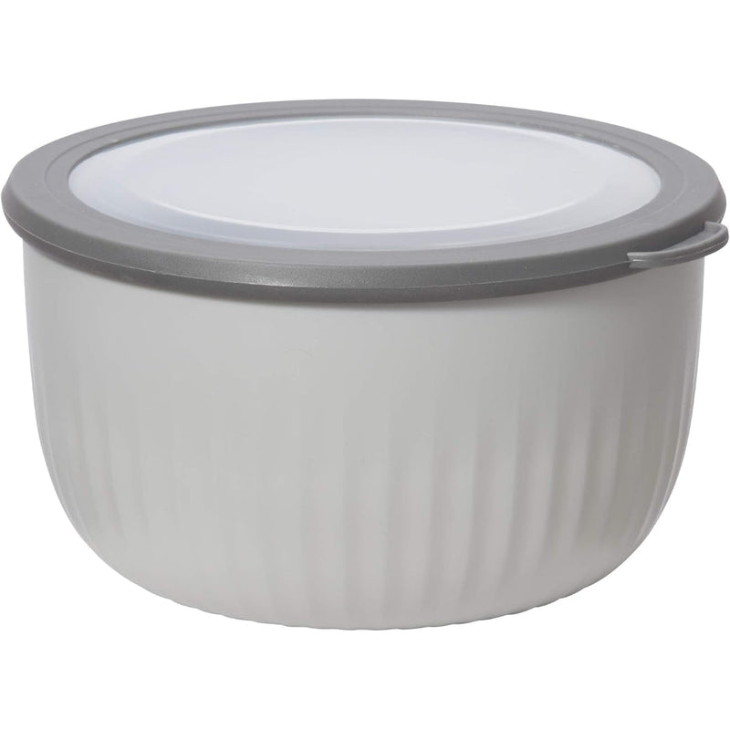 OGGI 3.8 L grey prep and serve bowl with lid