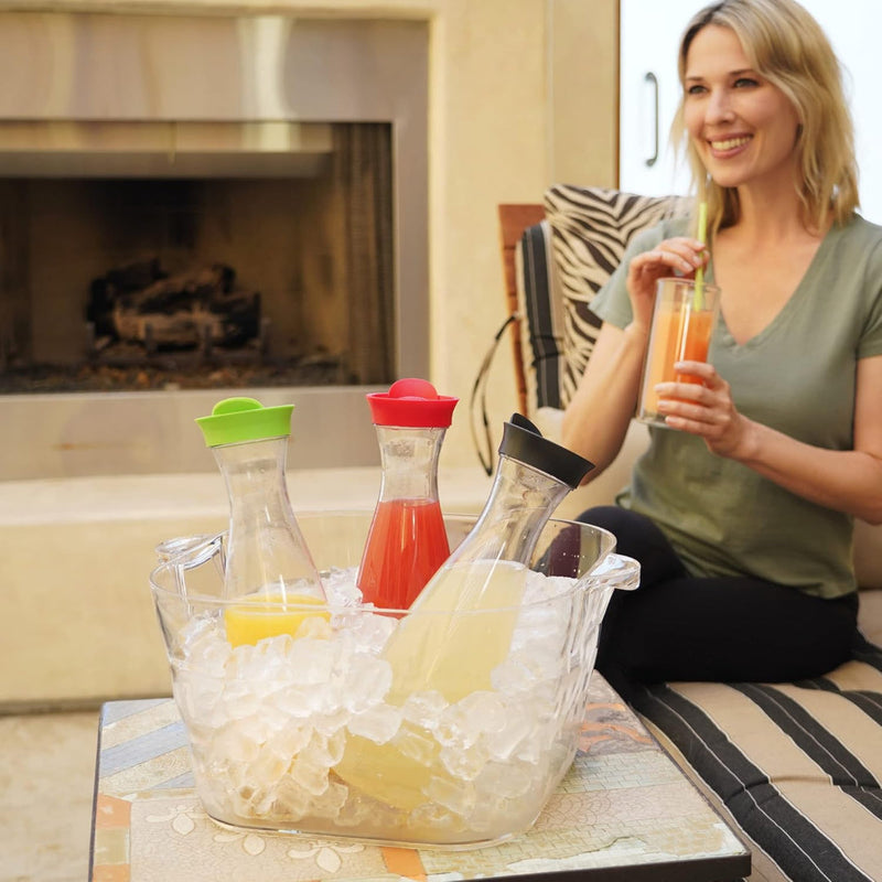 Oggi Juice Carafe w/Flip Open Lid -Black OGGI