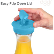 Oggi Juice Cafare w/Flip Open Lid - Aqua OGGI – thumbnail