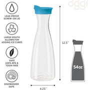 Oggi Juice Cafare w/Flip Open Lid - Aqua OGGI – thumbnail