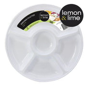 White round 5-section serving platter – thumbnail