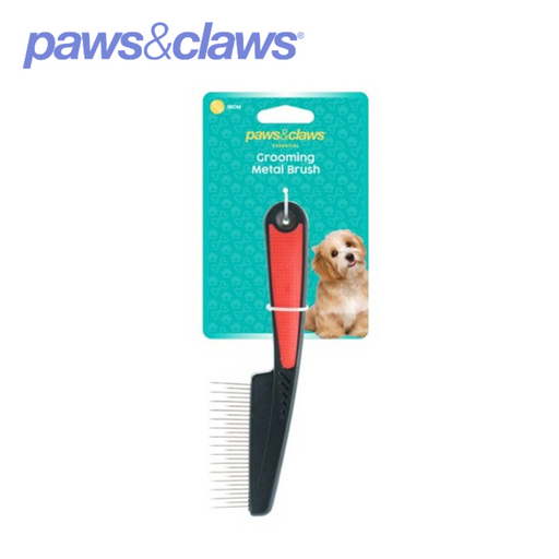 Grooming Comb Black And Red 18cm