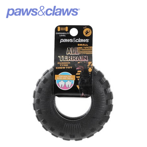 All Terrain Rubber Tyre Small Chew Toy 9x9x3.5cm