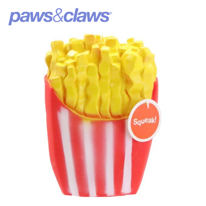 Fast Food Mini Chew Toys Clip Strip Vinyl 6 Asstd 12x7x5.5cm