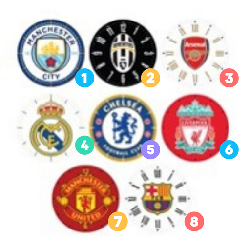 Giants of Football Clocks in Display Box