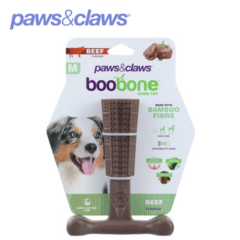 Boobone T-Bone Medium Chicken And Beef 14.5x11.5x4.5cm 2 Asstd