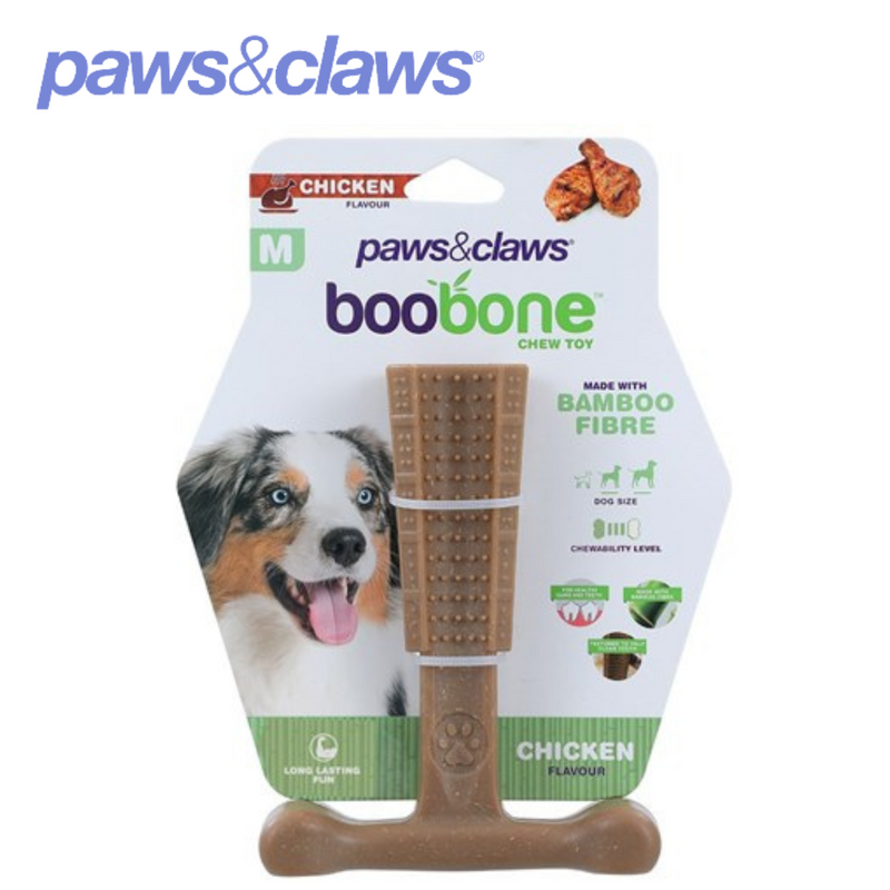 Boobone T-Bone Medium Chicken And Beef 14.5x11.5x4.5cm 2 Asstd