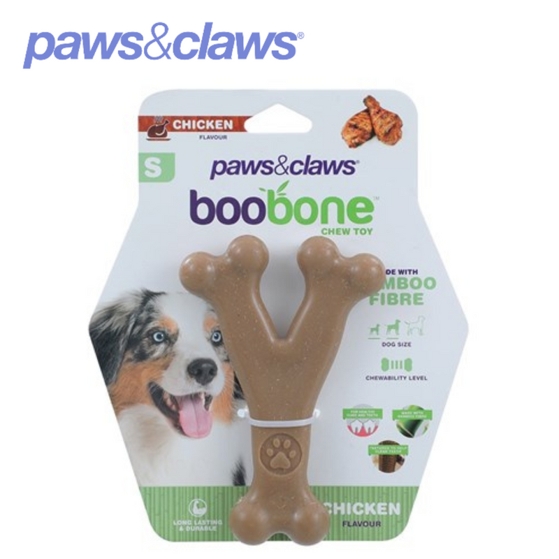 Boobone Wishbone Small Chicken And Beef 13x8.5x2cm 2 Asstd