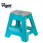 Compact 2 Step Turquoise Foldable 40Cm Stool