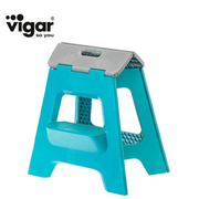 Compact 2 Step Turquoise Foldable 40Cm Stool