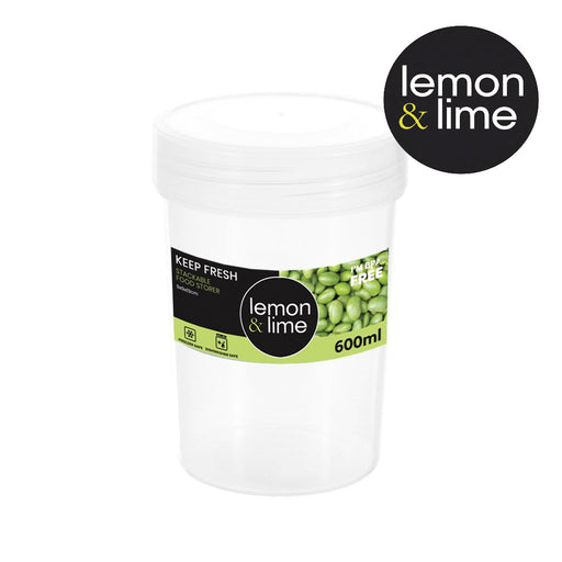 600ml tall small round food container