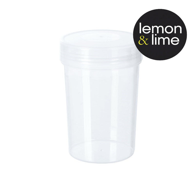 1L tall round stackable food canister