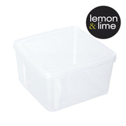 4L square food container with locking clips – thumbnail