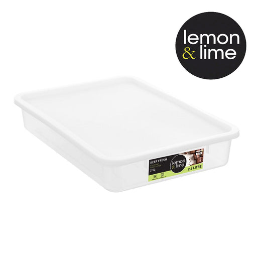2.5L shallow rectangular stackable food container
