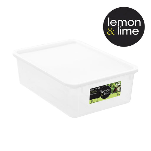 5L flat rectangular stackable food container