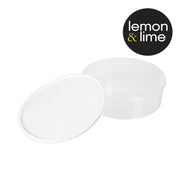 4L large round flat stackable food storer – thumbnail