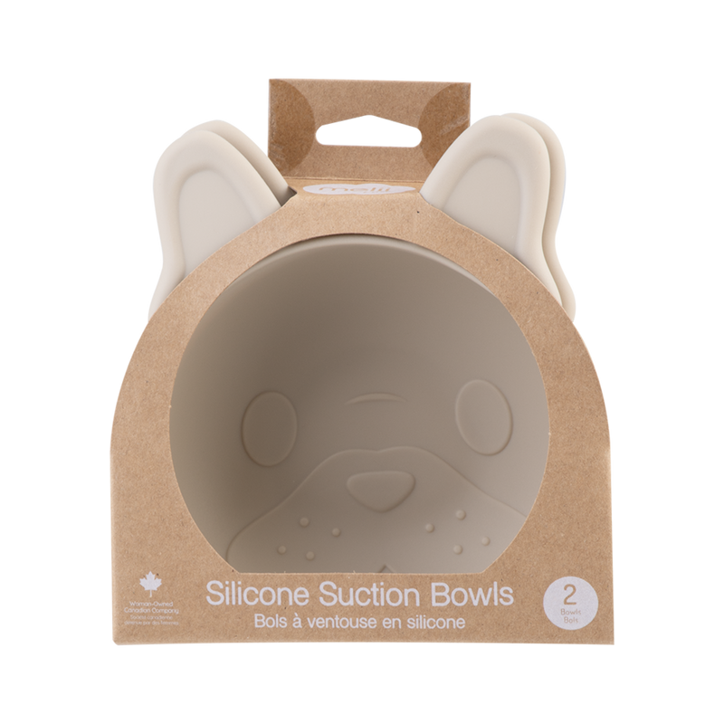 Melii Silicone Suction Bowls 2 Pack Bulldog image 3