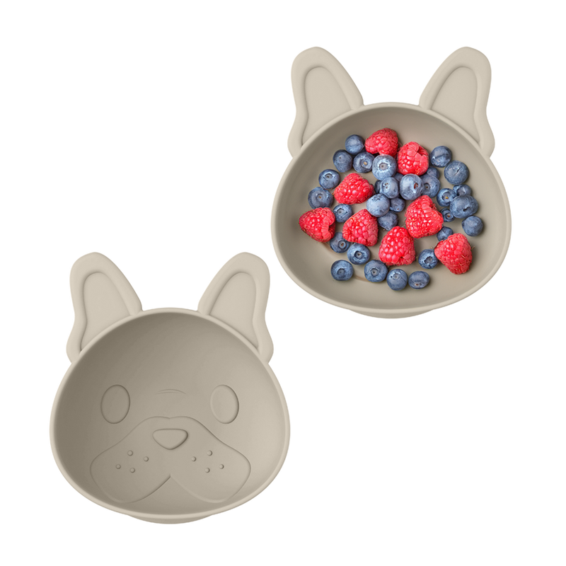 Melii Silicone Suction Bowls 2 Pack Bulldog image 7