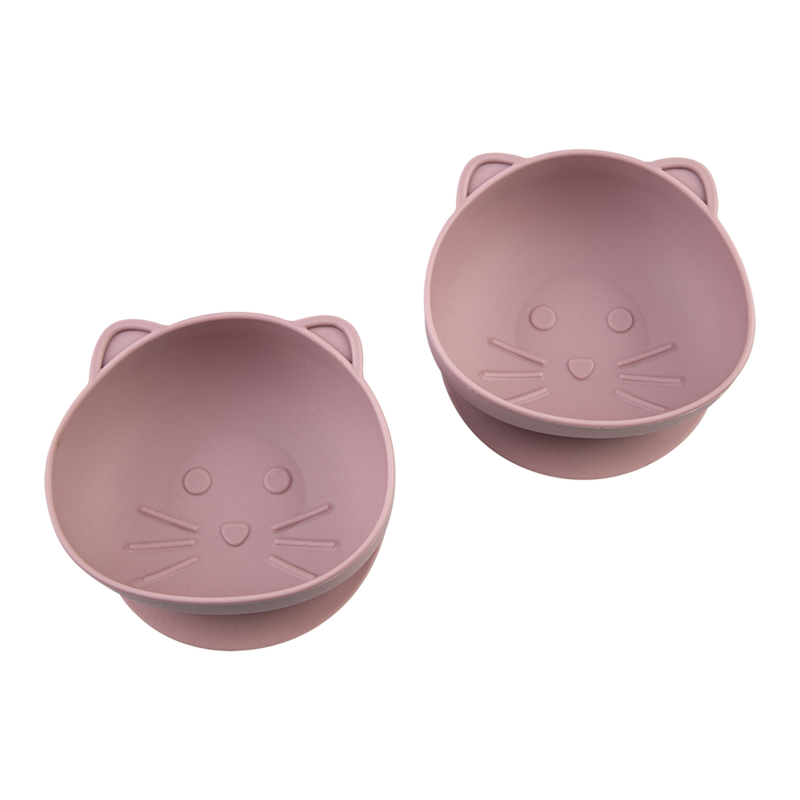 Melii Silicone Suction Bowls 2 Pack Cat image 2