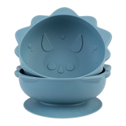 Set of 2 dinosaur themed silicone suction bowls – thumbnail