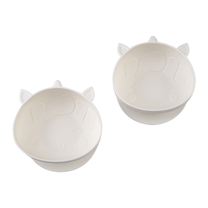 Melii Silicone Suction Bowls 2 Pack Unicorn image 2