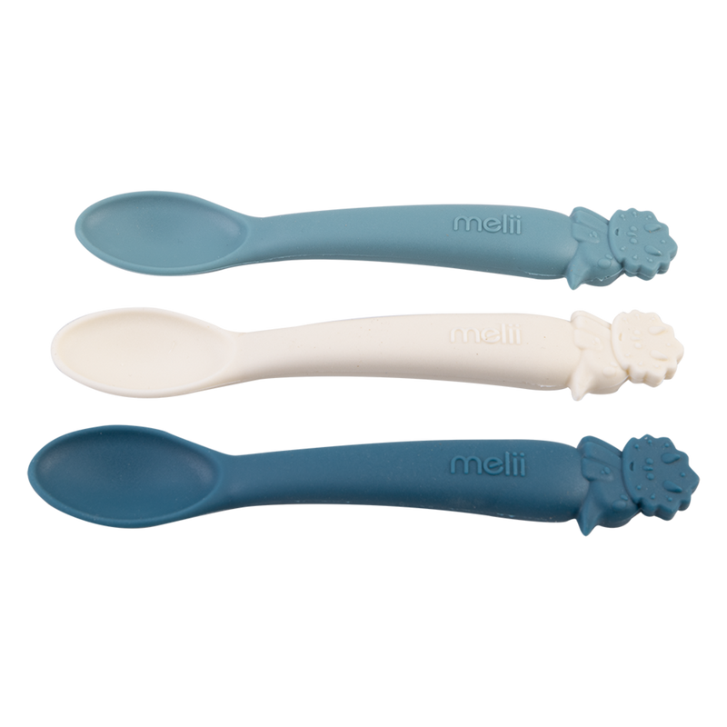 Melii Silicone Spoons 3 Pack Dinosaur image 2