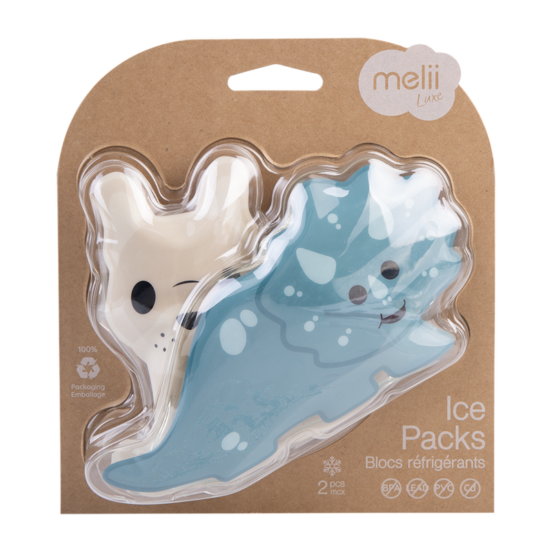 Melii Gel Ice Packs Set 2 Dinosaur/Bulldog image 3