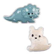 Set of 2 gel ice packs dinosaur and bulldog – thumbnail