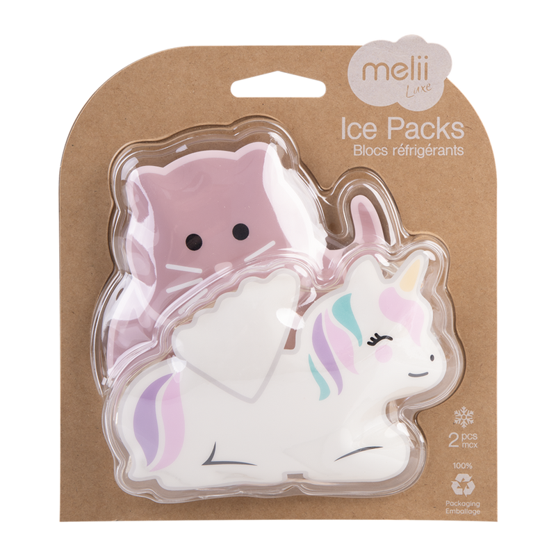 Melii Gel Ice Packs Set 2 Unicorn/Cat image 3