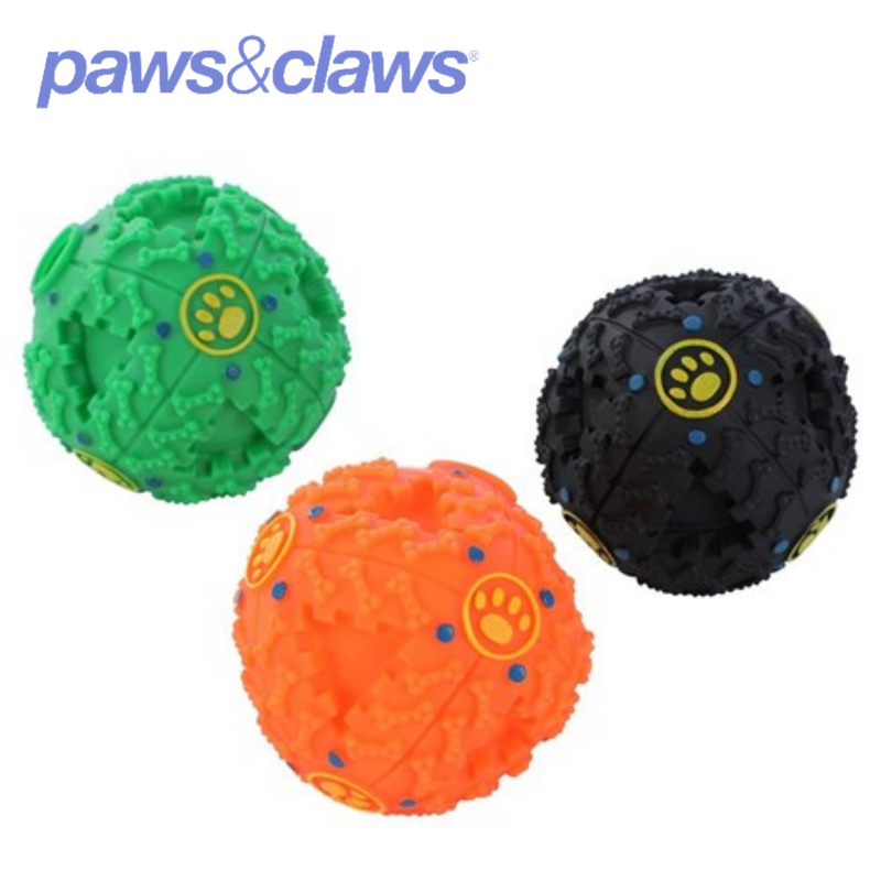 Hide A Treat Giggle Ball Pet Toy 3 Asstd 12cm