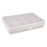 Ivory divided snack container box